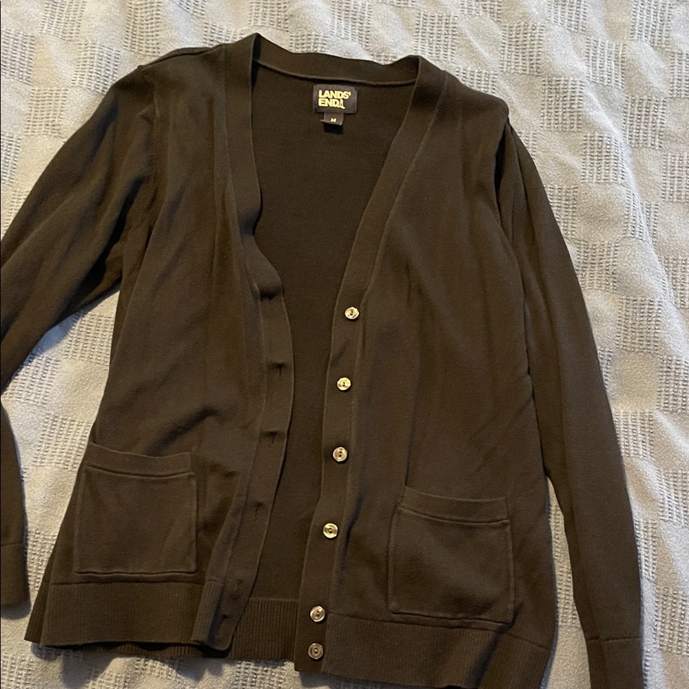 Lands' End Women's Cardigan Sweater